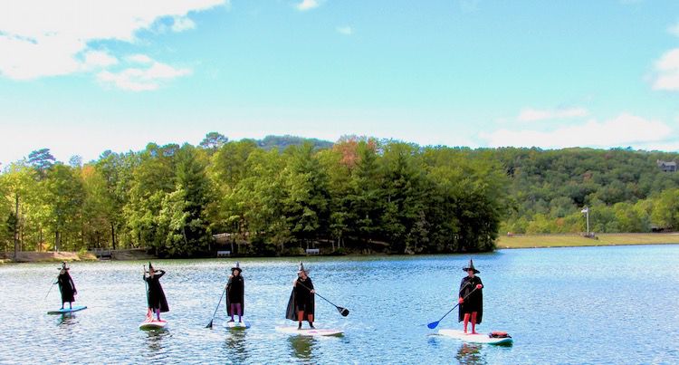 The good water witches of Lake Petit prepare for Halloween